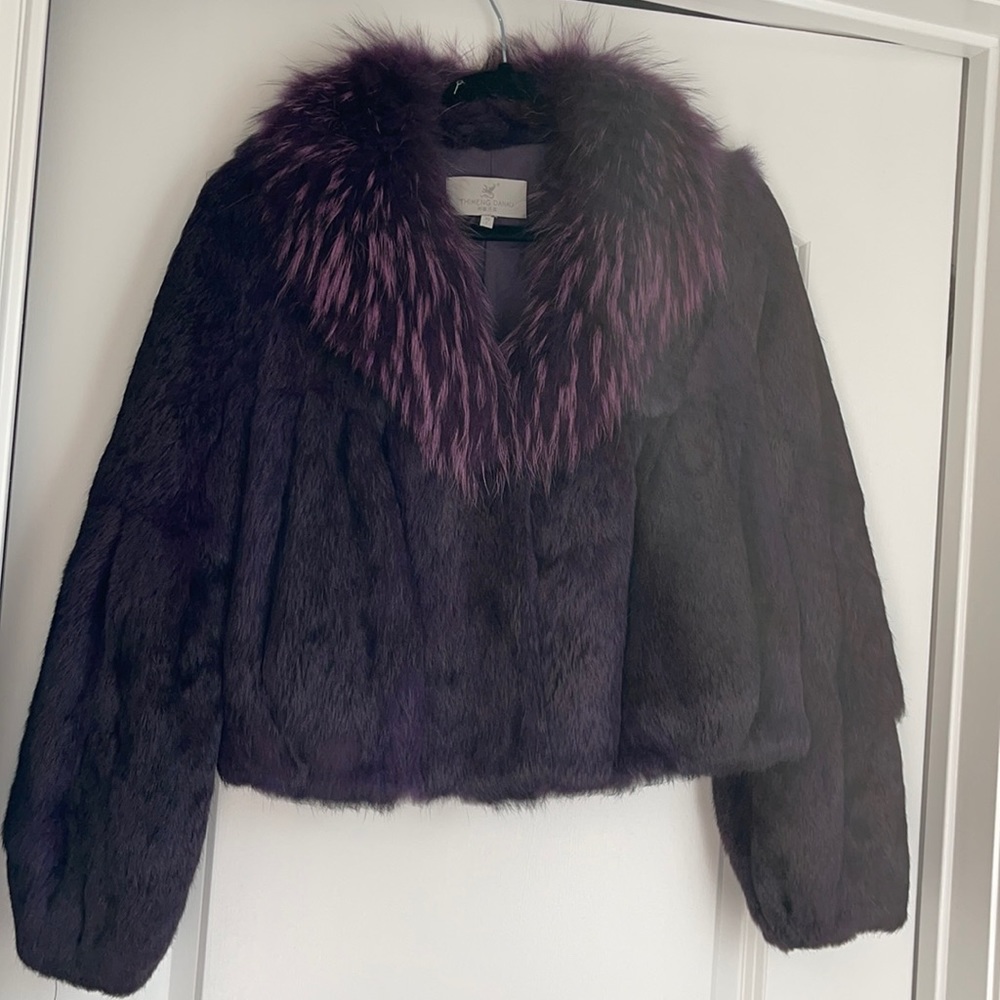 Rabbit and fox real fur jacket